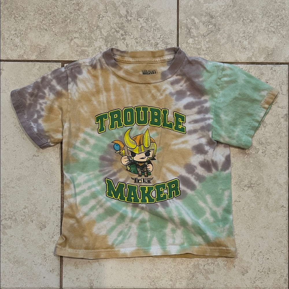 Marvel Kids Tie-Dye Trouble Maker Tee